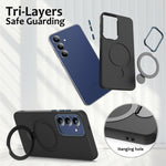 Samsung Galaxy S26+ Magnetiskt Skal Roterande Ring Stöd TPU + PC Baksida