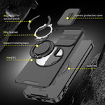 Samsung Galaxy A26 5G magnetisk cover med skærmfilm / skyde-linsebeskyttelse / støtte, TPU + PC-mobilcover