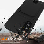 Til Samsung Galaxy A57 5G Etui Flydende Silikone Kortholder Bagcover med Nøglesnor
