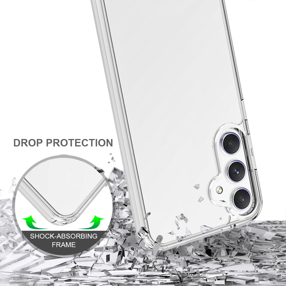 Til Samsung Galaxy A57 5G Gennemsigtigt Telefoncover TPU+Akryl Stødsikkert Telefonbagsidedæksel