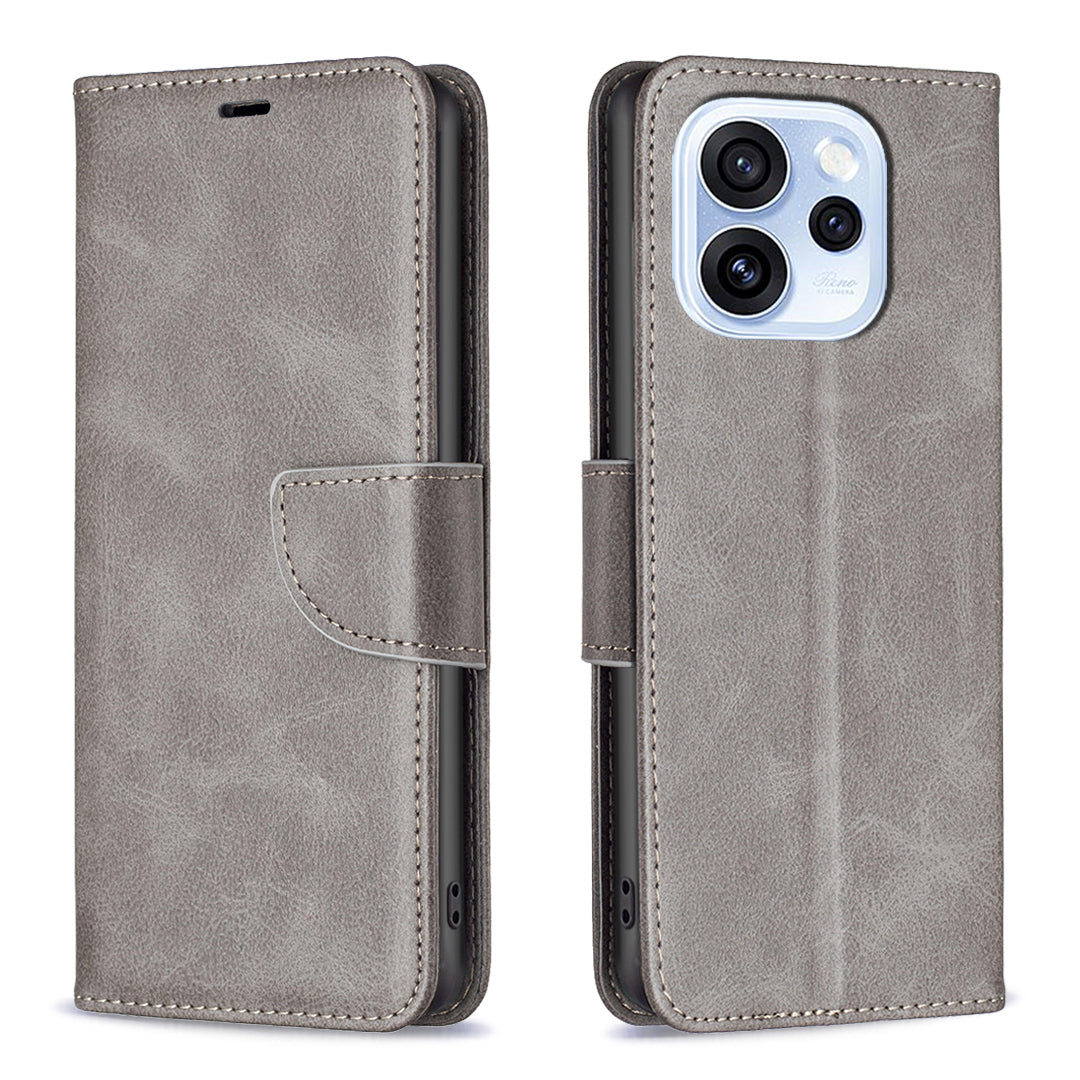 For Oppo Reno15 F 5G Case Shockproof PU Leather Cover with Wallet Card Slots