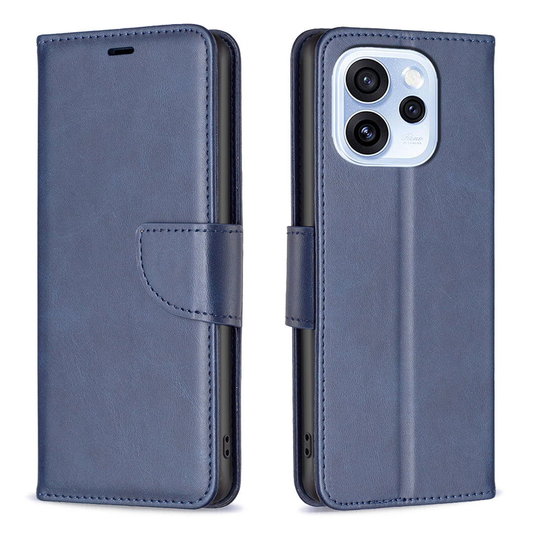 For Oppo Reno15 F 5G Case Shockproof PU Leather Cover with Wallet Card Slots
