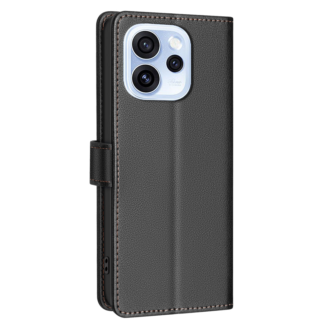 BINFEN COLOR For Oppo Reno15 F 5G Leather Case  BF32 Wallet RFID Blocking Phone Cover