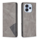 For Oppo Reno15 F 5G Case Card Slots Geometry Imprint Leather Phone Cover