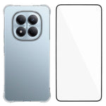 WANLONFENG til Xiaomi Redmi Note 15 Pro 4G (Global) cover i WL-serien, 2,0 mm TPU-mobilcover med hærdet glasfilm