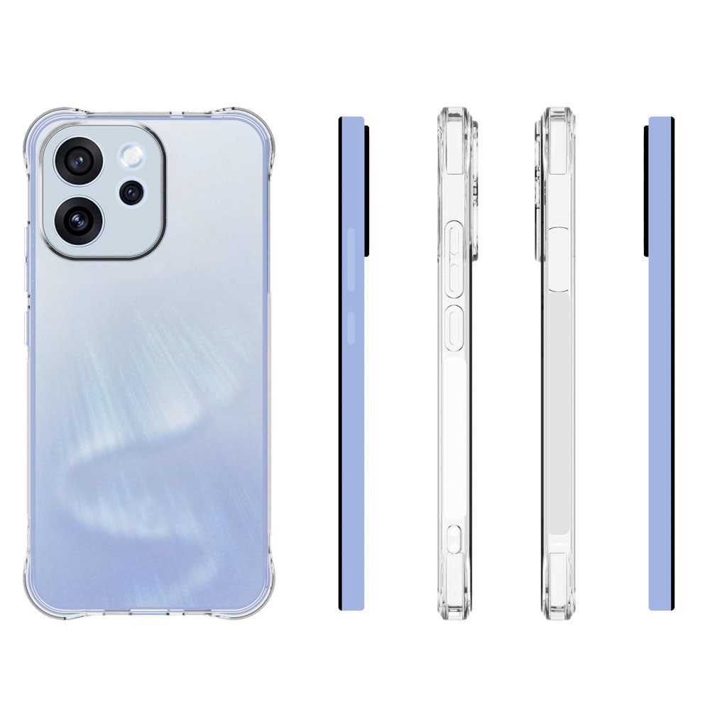 WANLONFENG For Oppo Reno15 F 5G Clear TPU Case  TM Series 2.0mm Phone Back Cover