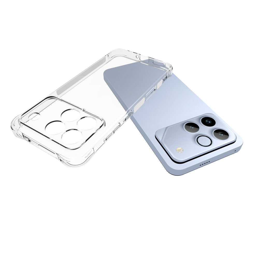 WANLONFENG For Honor Win 5G TPU Case  WL2 Series 2.0mm Phone Cover with 2Pcs Tempered Glass Films