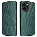 For Oppo Reno15 F 5G Case Carbon Fiber Texture Drop-Proof PU Leather Phone Cover