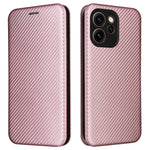 For Oppo Reno15 F 5G Case Carbon Fiber Texture Drop-Proof PU Leather Phone Cover