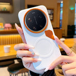 Xiaomi 17 Ultra 5G magnetiskt skal läderbelagt PC + TPU mobilskal med värmeavledningsskikt