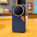 Xiaomi 17 Ultra 5G magnetiskt skal läderbelagt PC + TPU mobilskal med värmeavledningsskikt