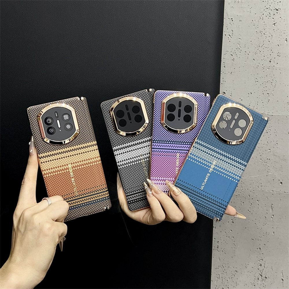 For Huawei Mate X7 Case Grid Pattern Hard PC Phone Cover