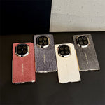For Huawei Mate X7 Case Jean Cloth Texture Hard PC + Cloth Phone Cover