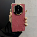 For Huawei Mate X7 Case Jean Cloth Texture Hard PC + Cloth Phone Cover