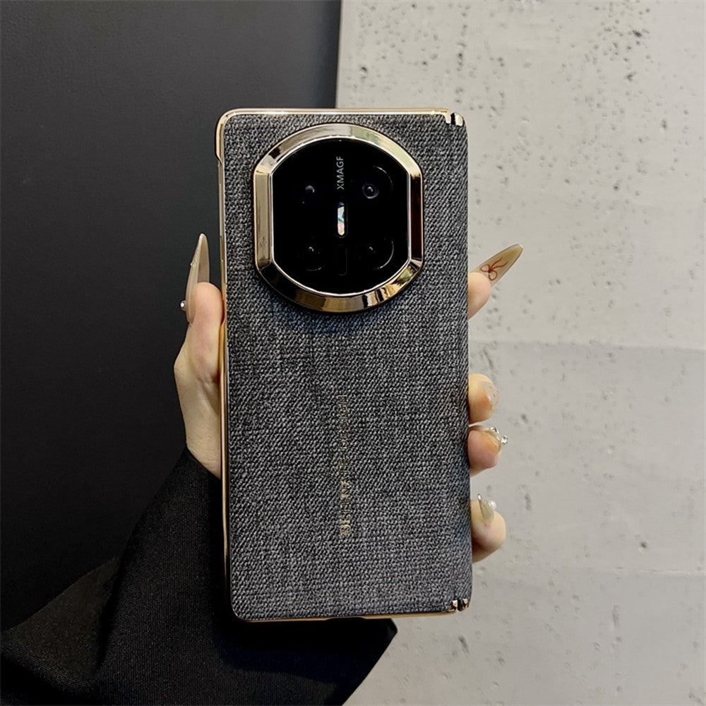 For Huawei Mate X7 Case Jean Cloth Texture Hard PC + Cloth Phone Cover