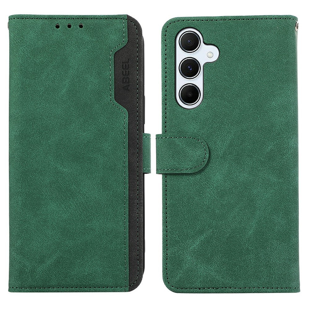 ABEEL For Samsung Galaxy S26+ Case Color Splicing Leather Flip Phone Cover RFID Blocking