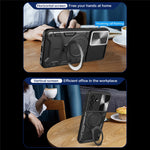 For Samsung Galaxy A57 5G Case TPU + PC Phone Cover with Kickstand , Slide Lens Window