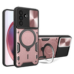 For Samsung Galaxy A26 5G Case TPU + PC Phone Cover with Kickstand , Slide Lens Window