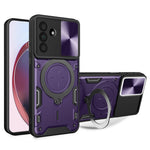 For Samsung Galaxy A26 5G Case TPU + PC Phone Cover with Kickstand , Slide Lens Window