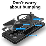 For Xiaomi Redmi Note 15 Pro 5G (Global) Case TPU + PC Phone Cover with Kickstand , Slide Lens Window