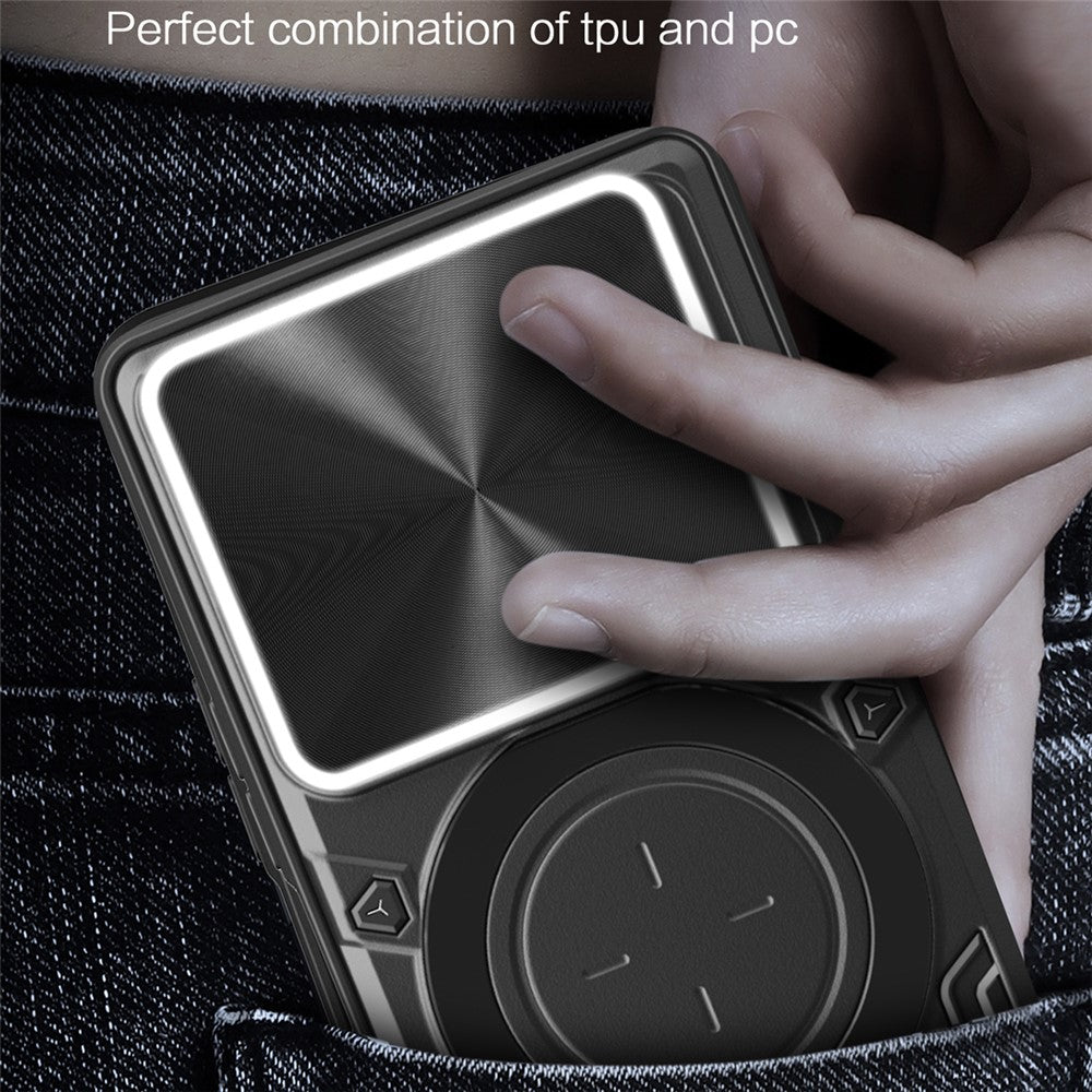 For Xiaomi Redmi Note 15 Pro 5G (Global) Case TPU + PC Phone Cover with Kickstand , Slide Lens Window