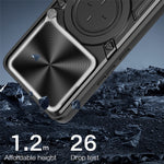 For Xiaomi Redmi Note 15 Pro 5G (Global) Case TPU + PC Phone Cover with Kickstand , Slide Lens Window