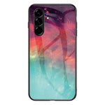 For Samsung Galaxy A37 5G Case Starry Sky Pattern Tempered Glass Phone Cover