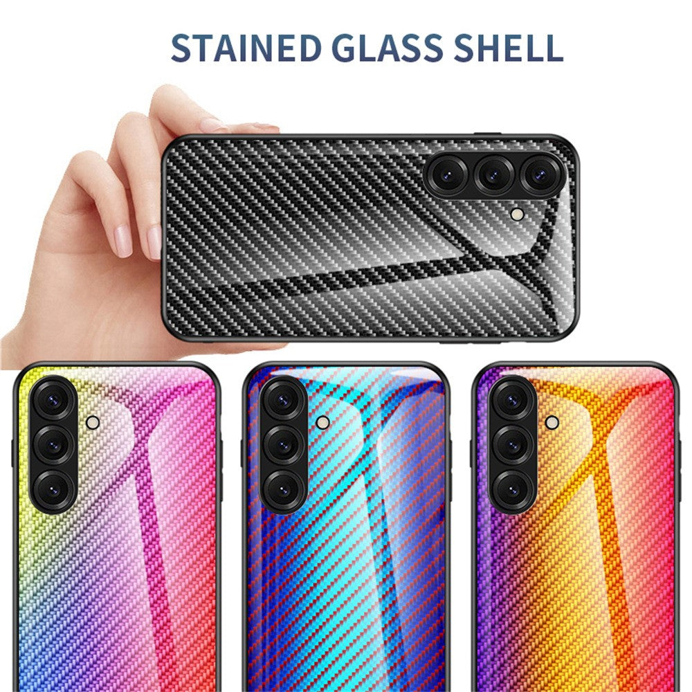Samsung Galaxy S26-skal i härdat glas, stötsäkert mobilskal