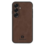 ANNYOJO For Samsung Galaxy S26+ Case PU Leather + PC + TPU Anti Drop Phone Back Cover