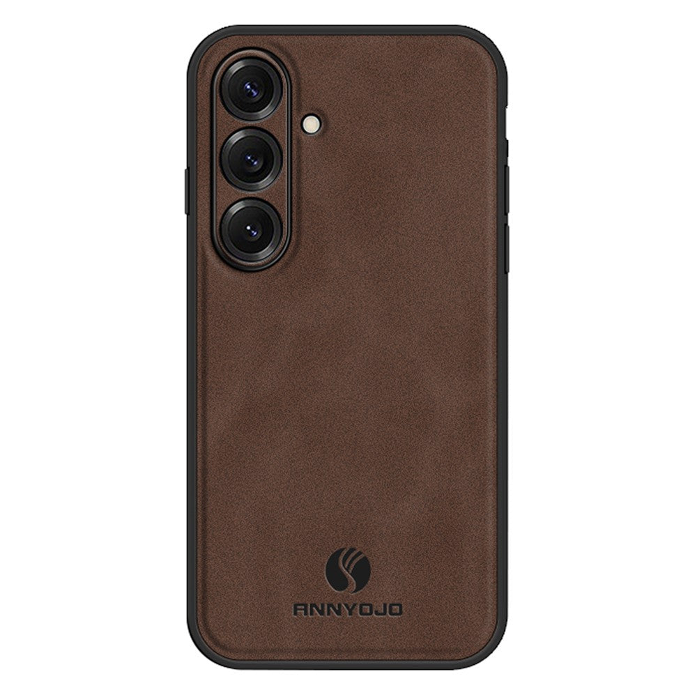 ANNYOJO For Samsung Galaxy S26+ Case PU Leather + PC + TPU Anti Drop Phone Back Cover