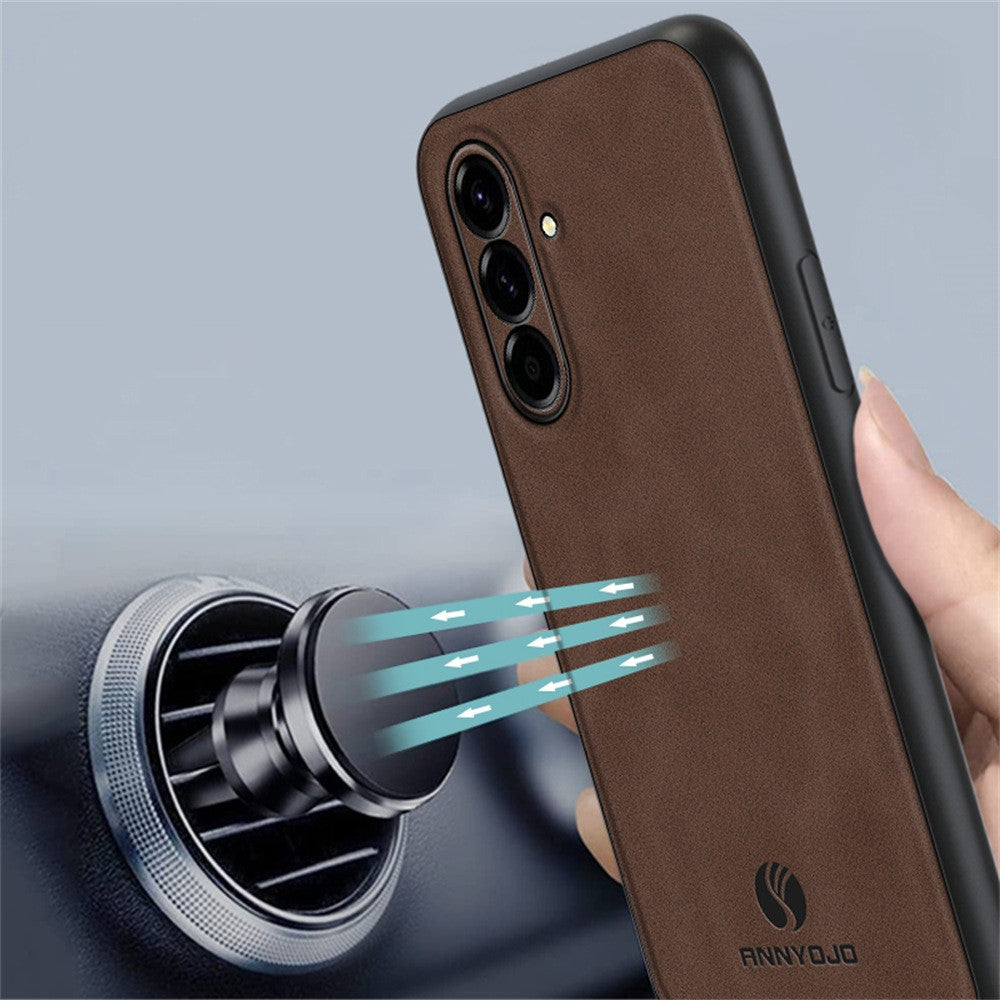ANNYOJO Til Samsung Galaxy A27 5G Cover PU Læder + PC + TPU Anti-fald Telefon Bagcover