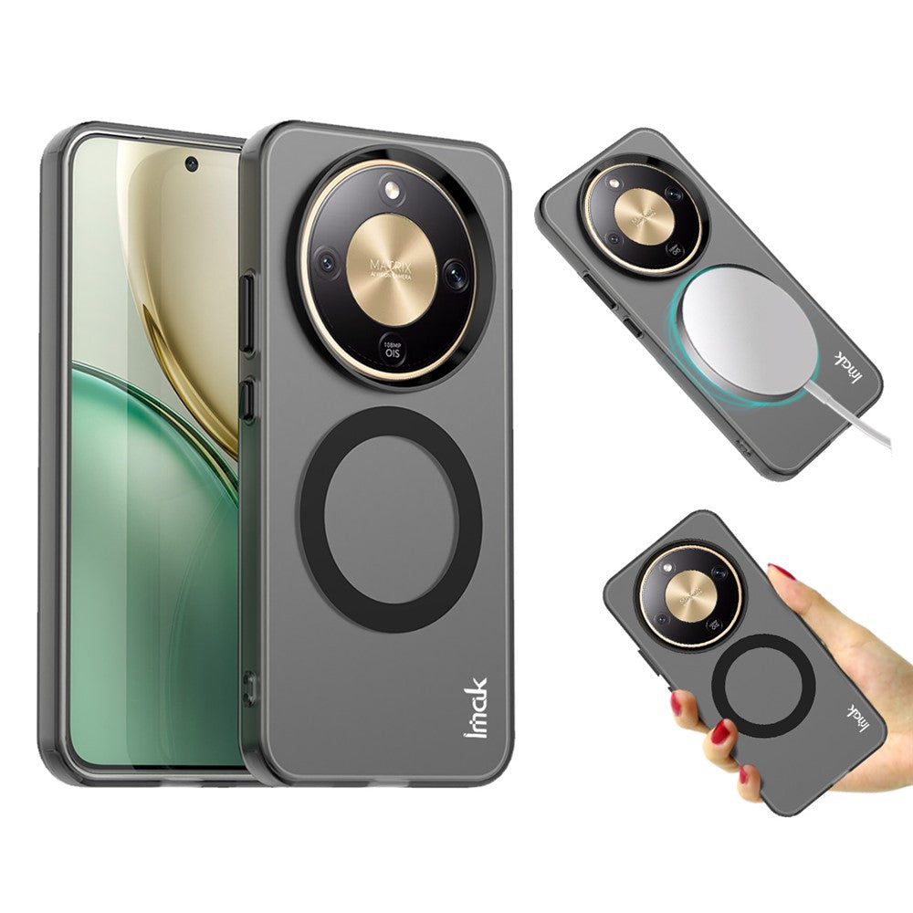 IMAK Magnetic Case for Honor Magic8 Lite 5G / X9d 5G / X70 5G PC + TPU Phone Back Cover