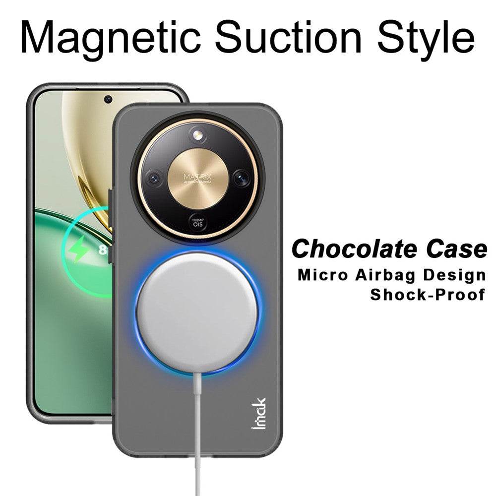 IMAK Magnetic Case for Honor Magic8 Lite 5G / X9d 5G / X70 5G PC + TPU Phone Back Cover