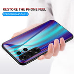 Samsung Galaxy S26 Ultra-skal i härdat glas, stötsäkert mobilskal