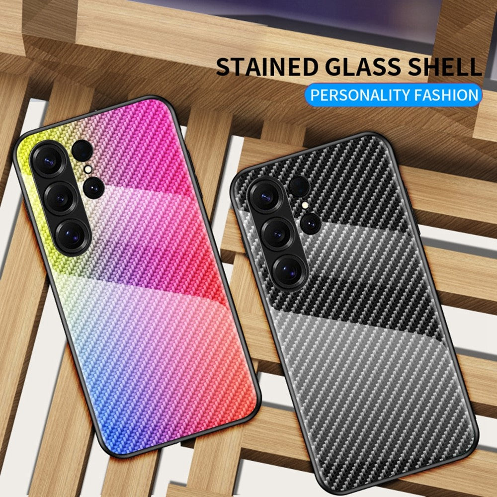 Samsung Galaxy S26 Ultra-skal i härdat glas, stötsäkert mobilskal