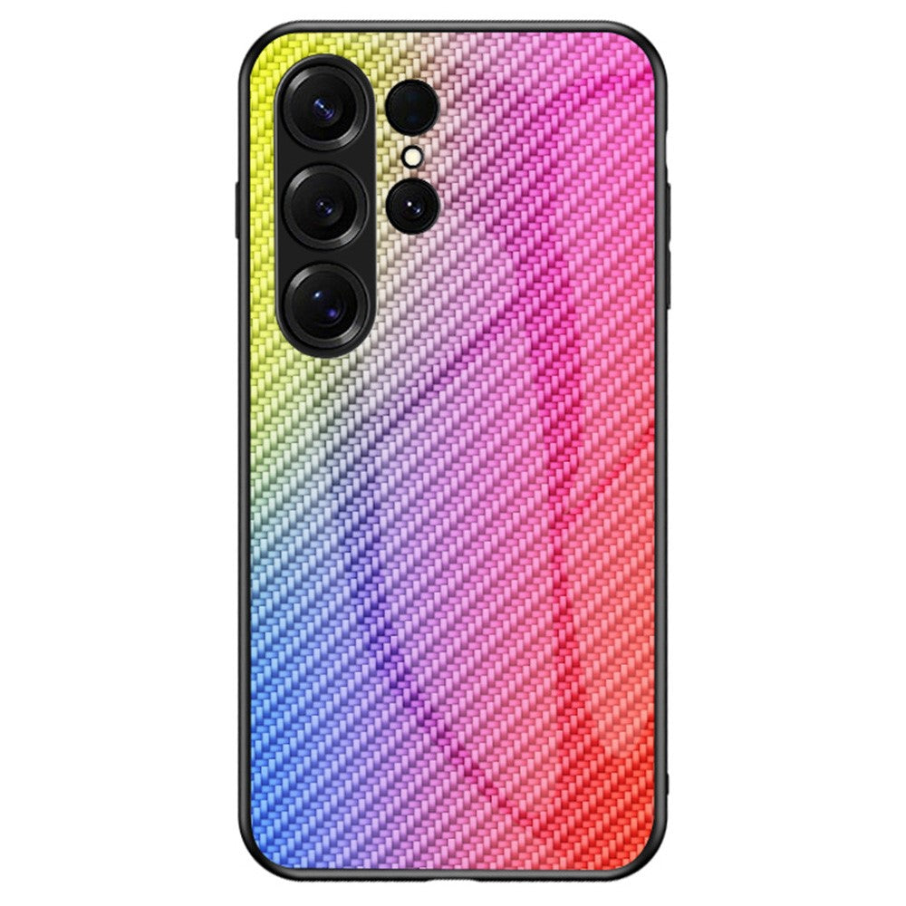 Samsung Galaxy S26 Ultra-skal i härdat glas, stötsäkert mobilskal
