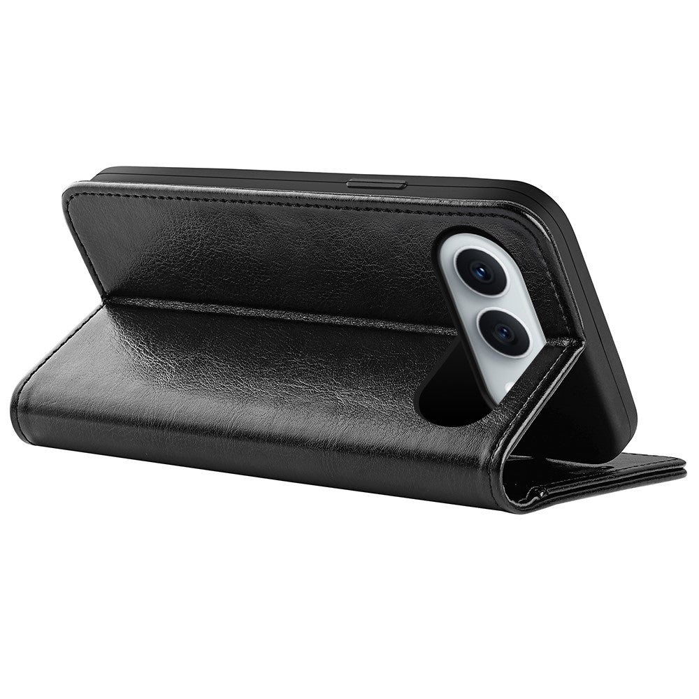 For Honor 500 5G Case Crazy Horse Texture Stand Leather Phone Cover