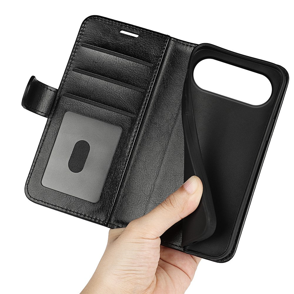 For Honor 500 5G Case Crazy Horse Texture Stand Leather Phone Cover