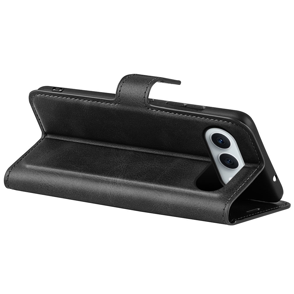 Til Honor 500 5G Stand Case Anti-ridse Kalveskinds Tekstur Læder Telefon Cover