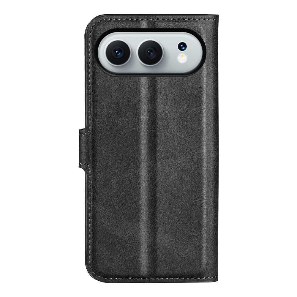 Til Honor 500 5G Stand Case Anti-ridse Kalveskinds Tekstur Læder Telefon Cover