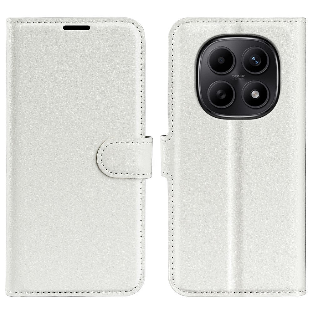 For Xiaomi Redmi Note 15 4G (Global) Case Wallet Stand Litchi Texture Shockproof Leather Phone Cover