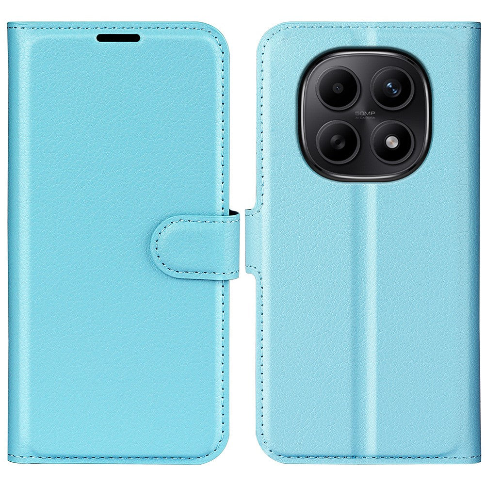 For Xiaomi Redmi Note 15 4G (Global) Case Wallet Stand Litchi Texture Shockproof Leather Phone Cover
