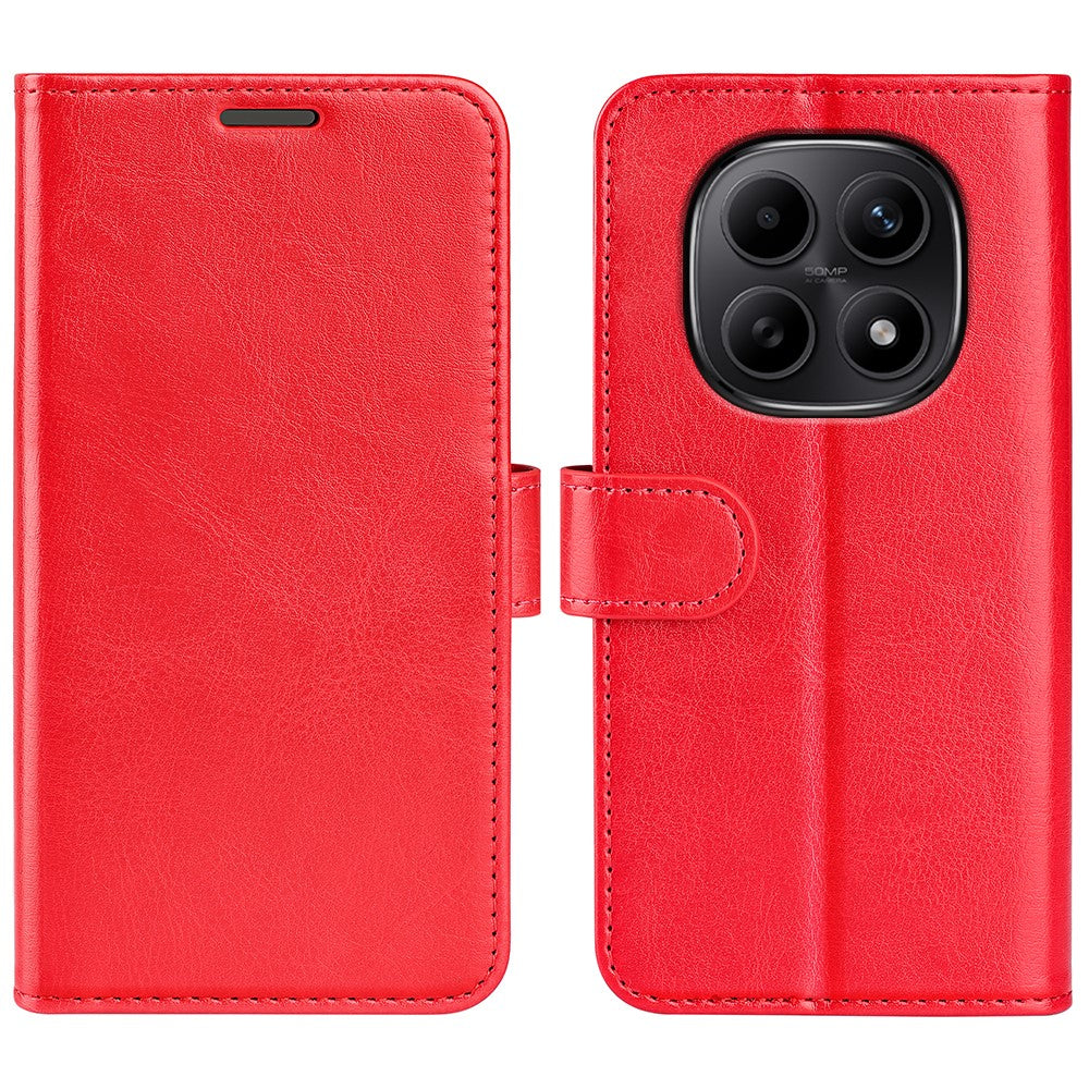 For Xiaomi Redmi Note 15 4G (Global) Case Crazy Horse Texture Stand Leather Phone Cover