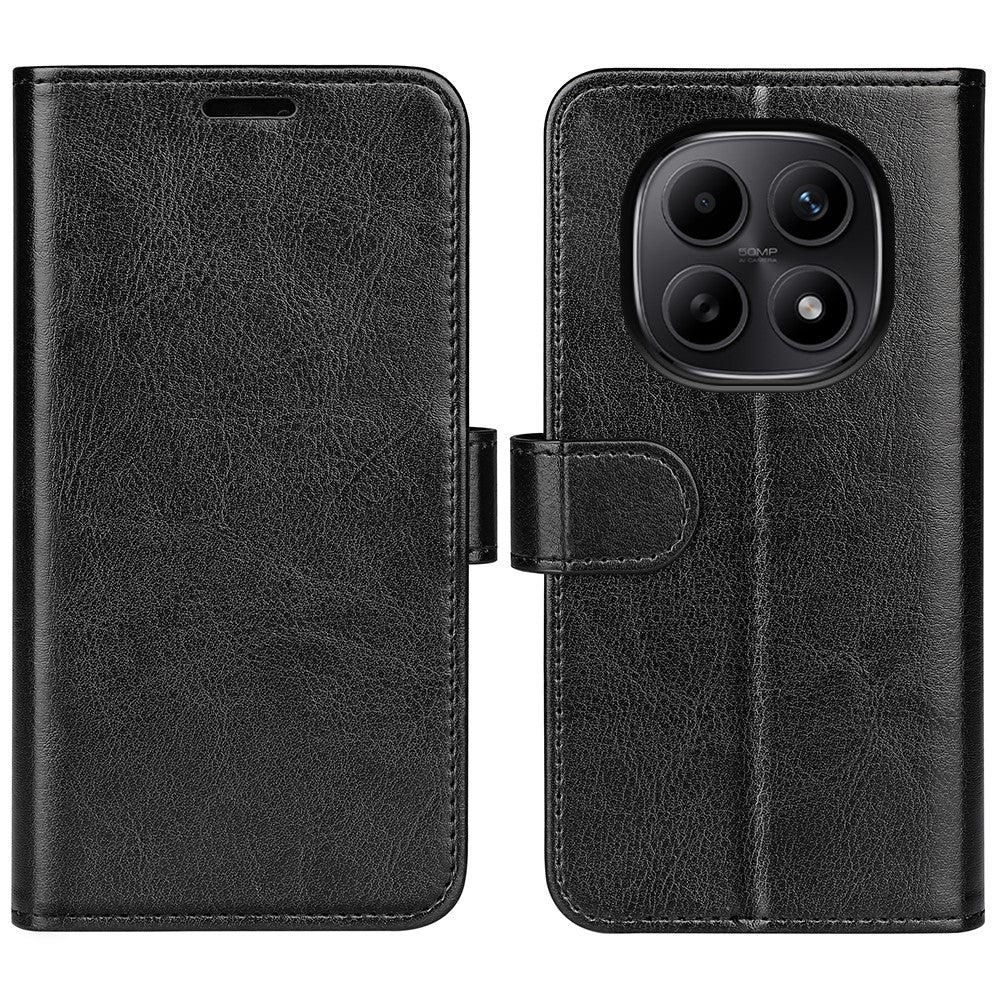For Xiaomi Redmi Note 15 4G (Global) Case Crazy Horse Texture Stand Leather Phone Cover