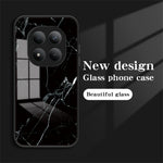 Xiaomi Poco M8 Pro 5G / Redmi Note 15 Pro+ 5G (Global) Skal Marmormönster Härdat Glas + PC + TPU Skyddande mobilskal