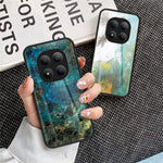 For Xiaomi Poco M8 Pro 5G / Redmi Note 15 Pro+ 5G (Global) Case Marble Pattern Tempered Glass + PC + TPU Protective Phone Cover