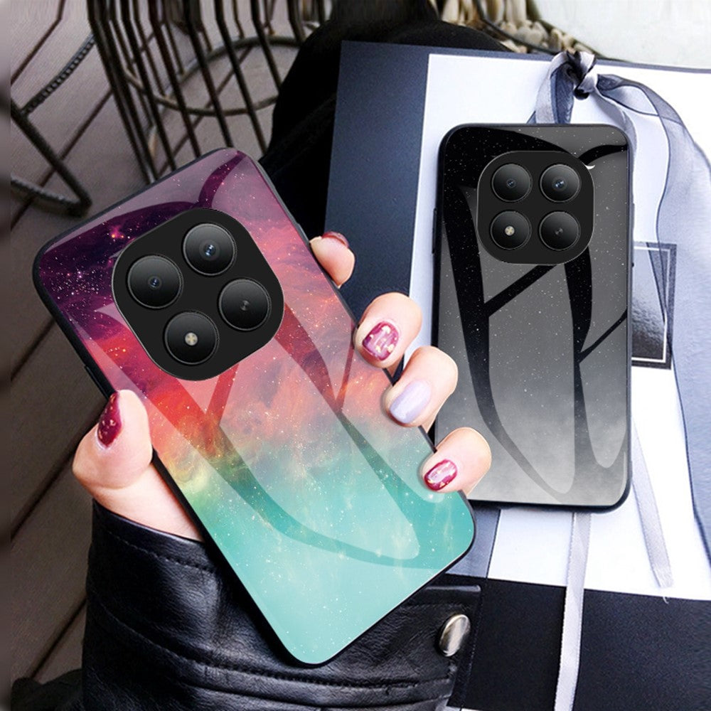 For Xiaomi Poco M8 Pro 5G / Redmi Note 15 Pro+ 5G (Global) Case Starry Sky Pattern Tempered Glass Phone Cover
