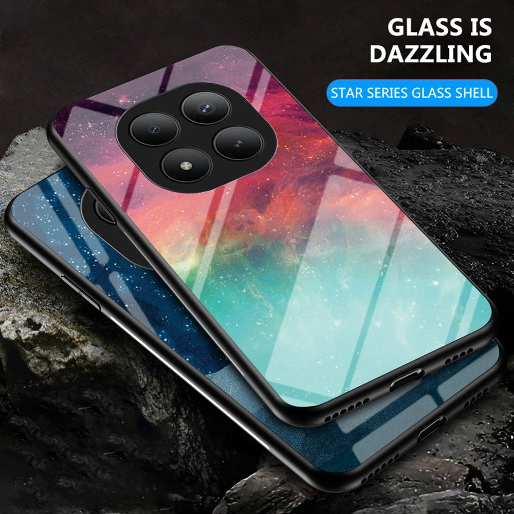 For Xiaomi Poco M8 Pro 5G / Redmi Note 15 Pro+ 5G (Global) Case Starry Sky Pattern Tempered Glass Phone Cover