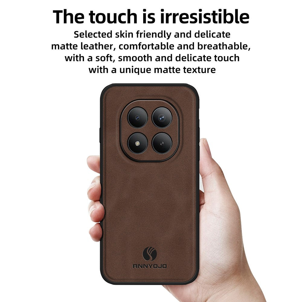 ANNYOJO For Xiaomi Poco M8 Pro 5G / Redmi Note 15 Pro+ 5G (Global) Case PU Leather + PC + TPU Anti Drop Phone Back Cover