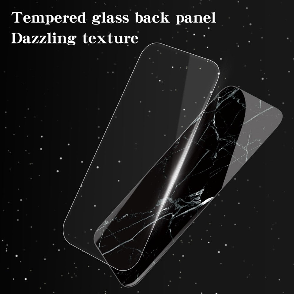 For Xiaomi Redmi Note 15 Pro 5G (Global) Case Marble Pattern Tempered Glass + PC + TPU Protective Phone Cover